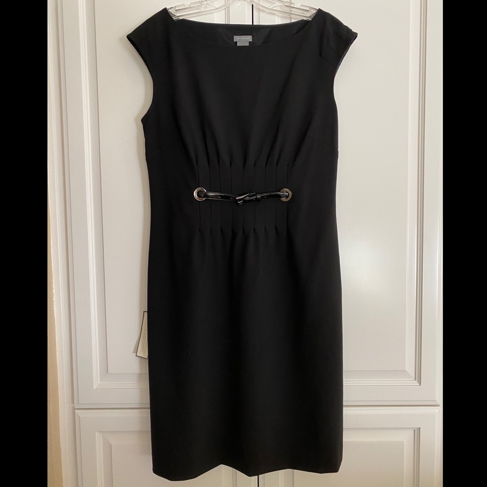 Ann Taylor Wool Sheath Dress - Black - Size 10